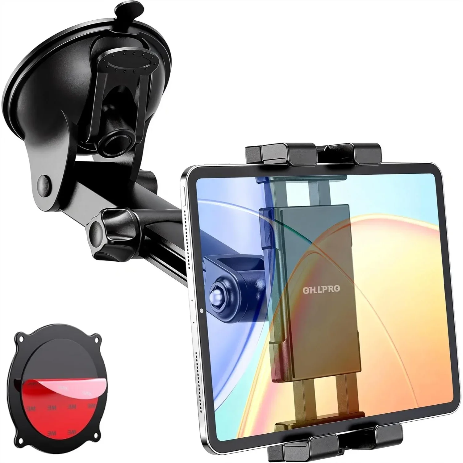 Tablet Holder for Car Dashboard & Windshield, Long Arm Suction Cup Mount Fits 5-17" iPad Pro/Air/Mini, Stable iPad Car Mount for
Tablet Holder for Car Dashboard & Windshield, Long Arm Suction Cup Mount Fits 5-17" iPad Pro/Air/Mini, Stable iPad Car Mount for