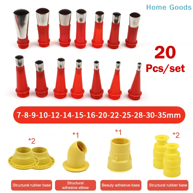 preferred20Pcs Stainless Steel Caulk Nozzle Applicator Caulking Finisher Glue Sealant Finishing Tool Kitchen Bathroom Sink Joint
preferred20Pcs Stainless Steel Caulk Nozzle Applicator Caulking Finisher Glue Sealant Finishing Tool Kitchen Bathroom Sink Joint