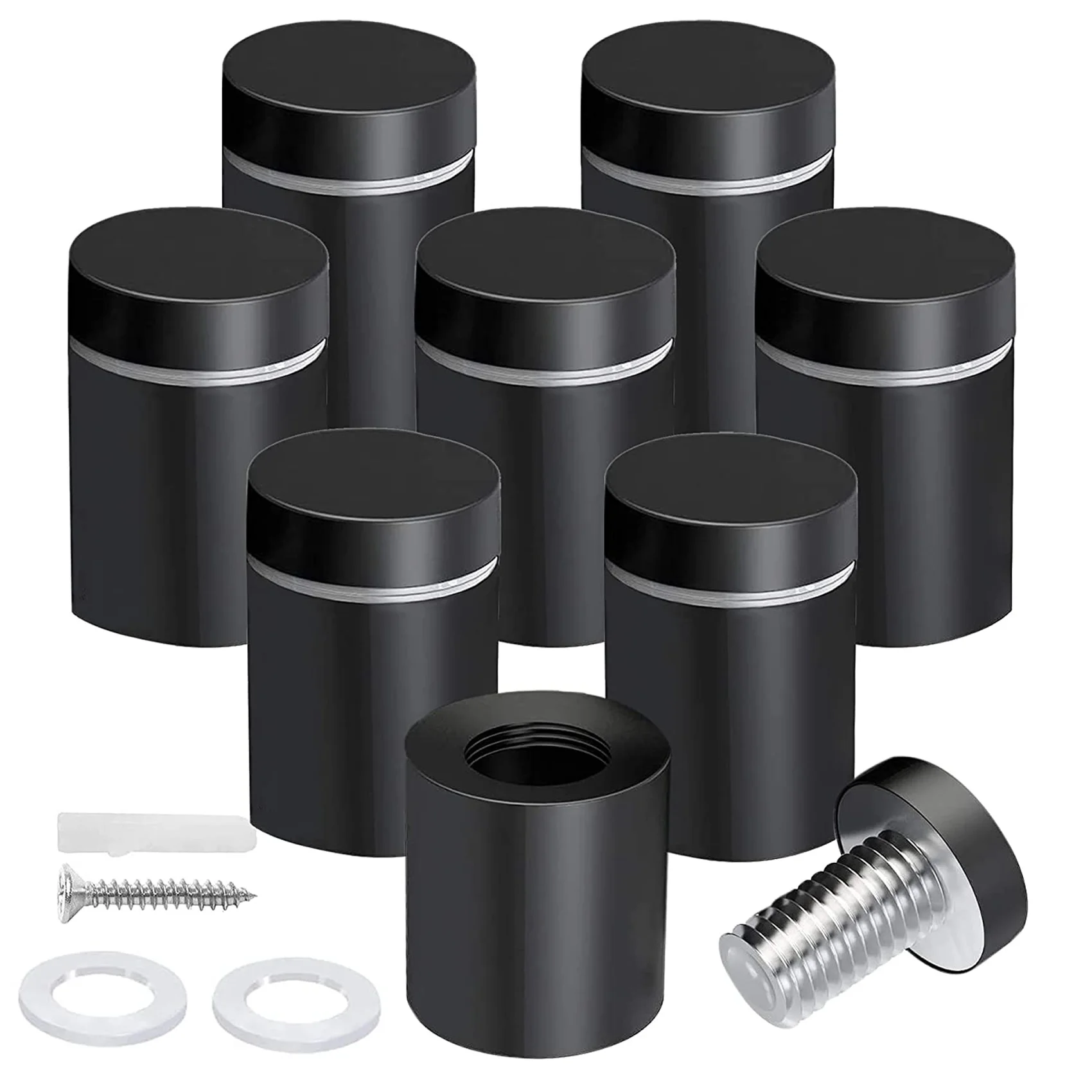 LICE-24 Pack Standoff Screws 3/4 X 1 Inch Black Sign Standoffs Hanging Acrylic Picture Frame Advertising Screws Kit
LICE-24 Pack Standoff Screws 3/4 X 1 Inch Black Sign Standoffs Hanging Acrylic Picture Frame Advertising Screws Kit