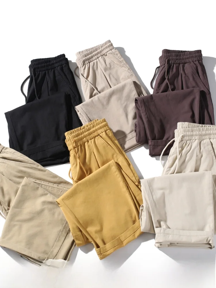 Cotton Casual Pants! 100% Pure Cotton! Washed! Spring Fashionable Men's Loose Comfortable Elastic Waist Casual Trousers
Cotton Casual Pants! 100% Pure Cotton! Washed! Spring Fashionable Men's Loose Comfortable Elastic Waist Casual Trousers