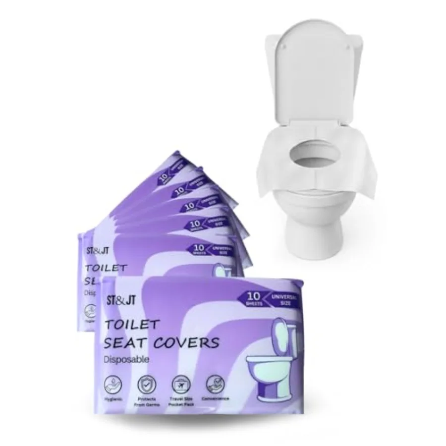 Travel Toilet Seat Covers Disposable 50 Pack Biodegradable and Flushable Toilet Seat Cover, XL Protection for Adults and Travel
Travel Toilet Seat Covers Disposable 50 Pack Biodegradable and Flushable Toilet Seat Cover, XL Protection for Adults and Travel