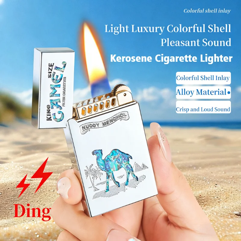 New Cigar Metal Igniter Coal Oil Lighter for Smokes Windproof Open Flame Cigarettes Lighters & Smoking Accessories Factory Sales
New Cigar Metal Igniter Coal Oil Lighter for Smokes Windproof Open Flame Cigarettes Lighters & Smoking Accessories Factory Sales