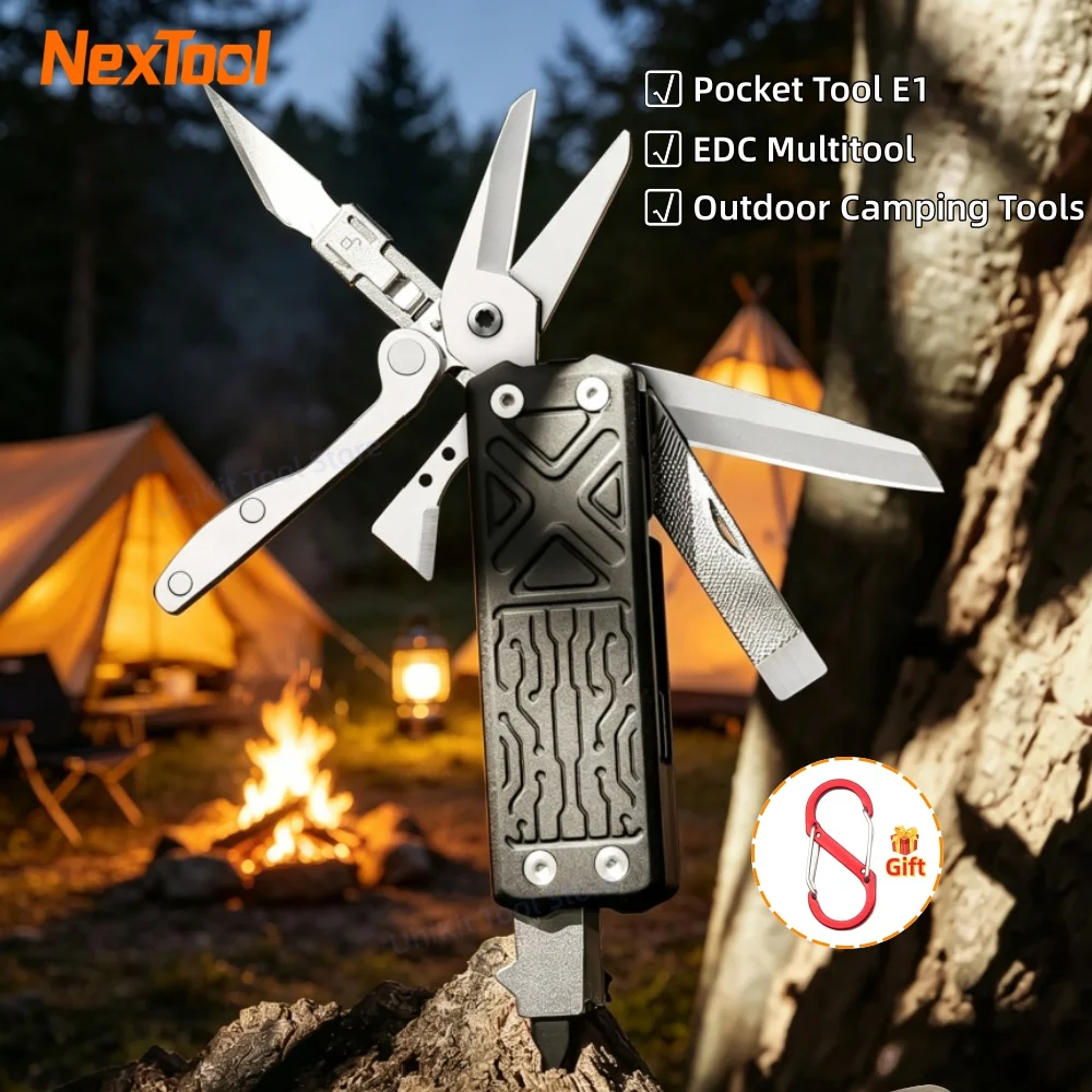 NexTool Pocket Tool E1 10 In 1 Multitool Folding Knife Scissors File Outdoor Hiking Camping EDC Equipment Folding Hand Tools
NexTool Pocket Tool E1 10 In 1 Multitool Folding Knife Scissors File Outdoor Hiking Camping EDC Equipment Folding Hand Tools