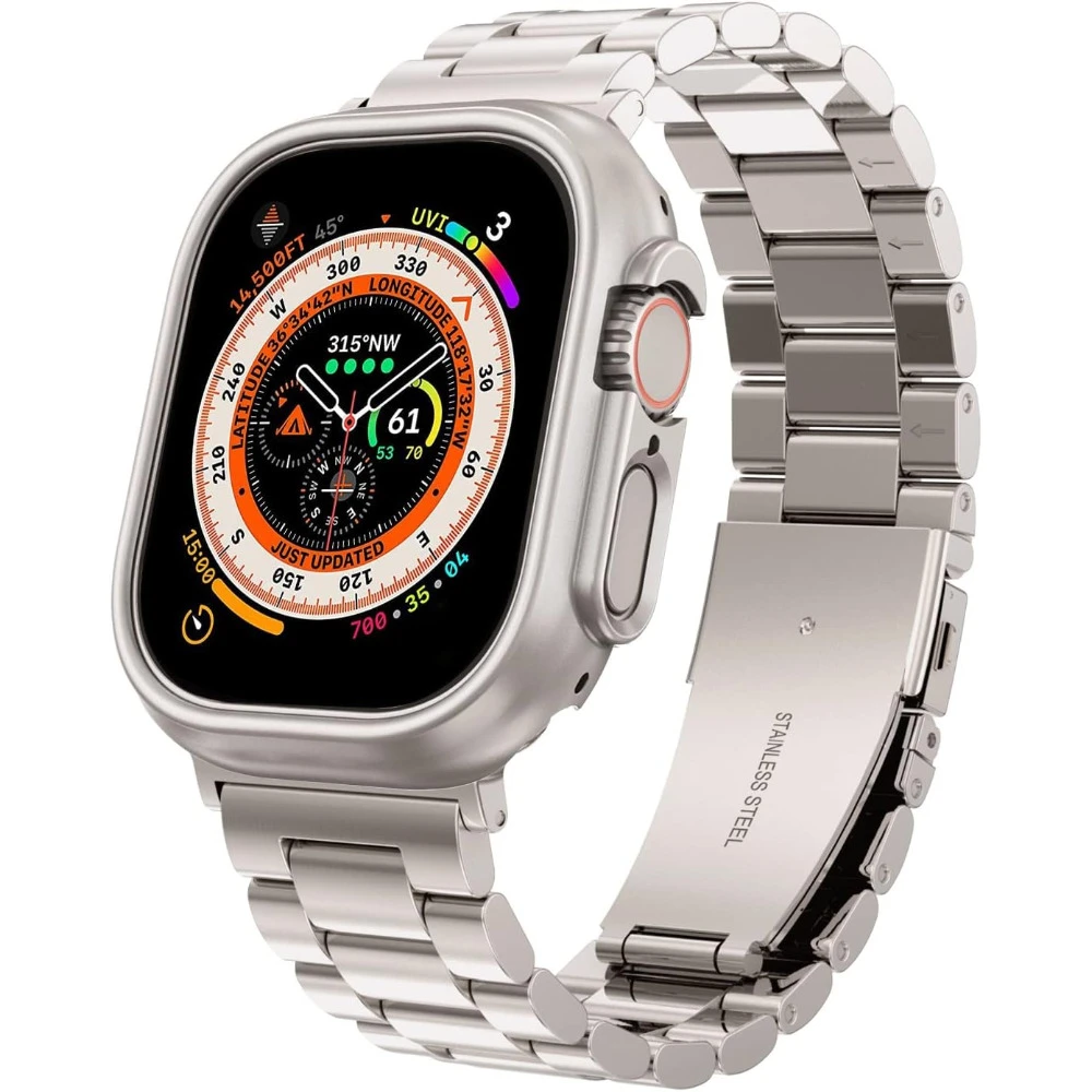 Браслет из нержавеющей стали для Apple Watch Ultra 2 49 мм, матовый металлический ремешок и крышка для iWatch Series Ultra 49 мм
Браслет из нержавеющей стали для Apple Watch Ultra 2 49 мм, матовый металлический ремешок и крышка для iWatch Series Ultra 49 мм