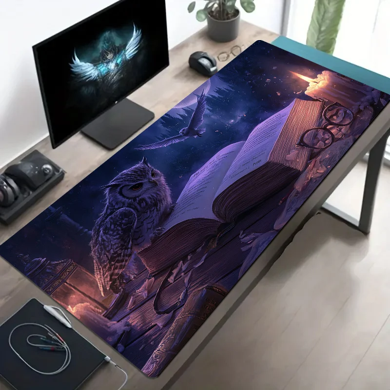 Magic owl book pattern office laptop gaming mouse pad, good looking and practical
Magic owl book pattern office laptop gaming mouse pad, good looking and practical