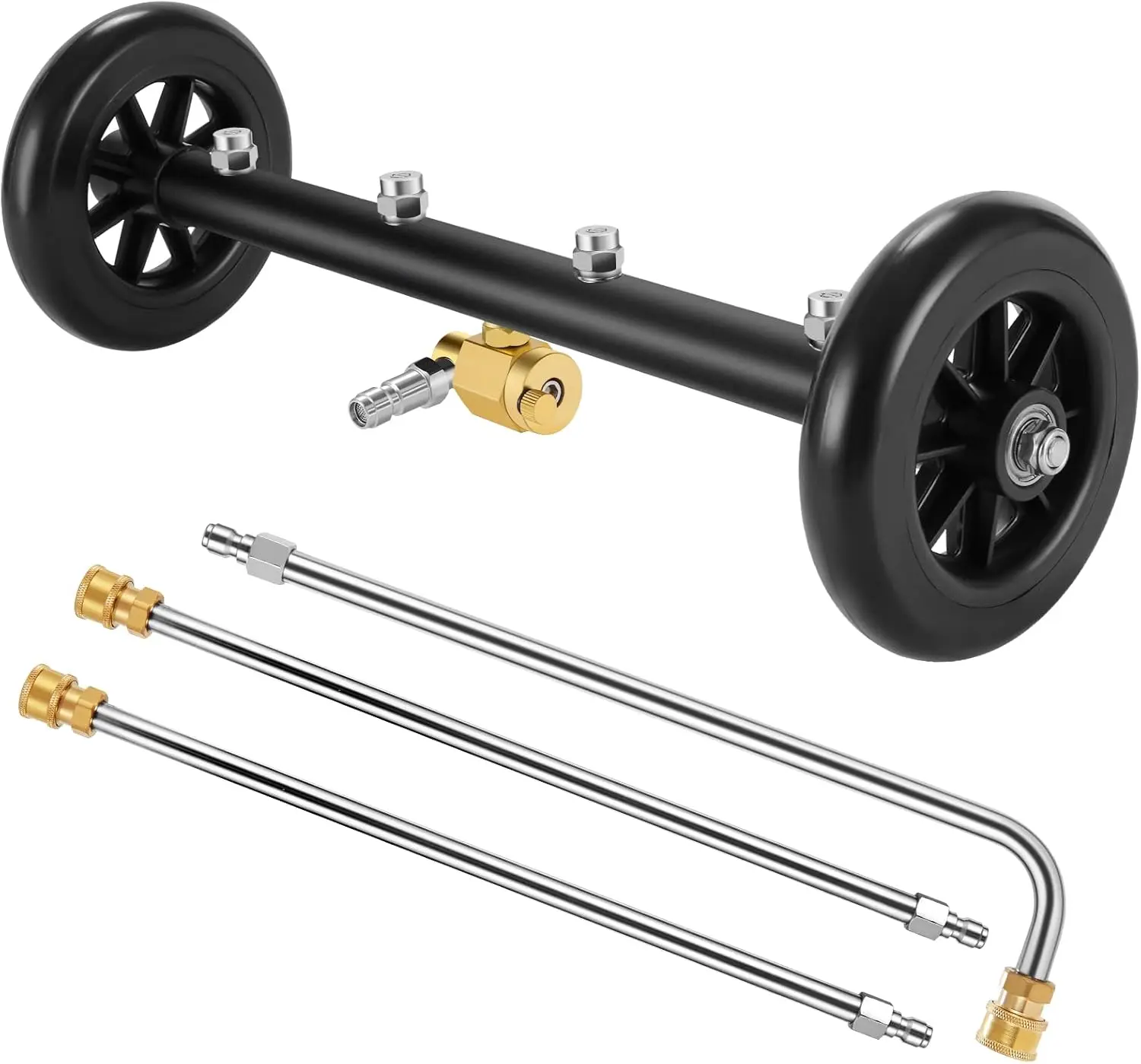 16' Undercarriage Washer with 4 Nozzles, 90° Angled & Extension Wands, 4500 PSI
16' Undercarriage Washer with 4 Nozzles, 90° Angled & Extension Wands, 4500 PSI