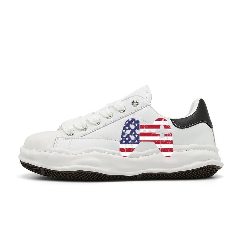 American Gamer, Video Game Lover, American FlagVintage Fashion Street Sneakers,The design is retro, stylish, comfortable, and ve
American Gamer, Video Game Lover, American FlagVintage Fashion Street Sneakers,The design is retro, stylish, comfortable, and ve