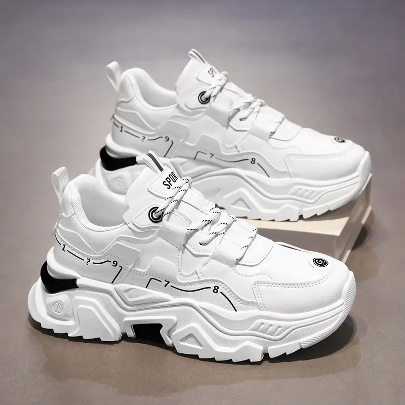 New Men's Thick Bottom Sneakers Fashion Platform Height Increasing Casual Shoes for Men Lace Up Vulcanized Shoes Tenis Masculino
New Men's Thick Bottom Sneakers Fashion Platform Height Increasing Casual Shoes for Men Lace Up Vulcanized Shoes Tenis Masculino