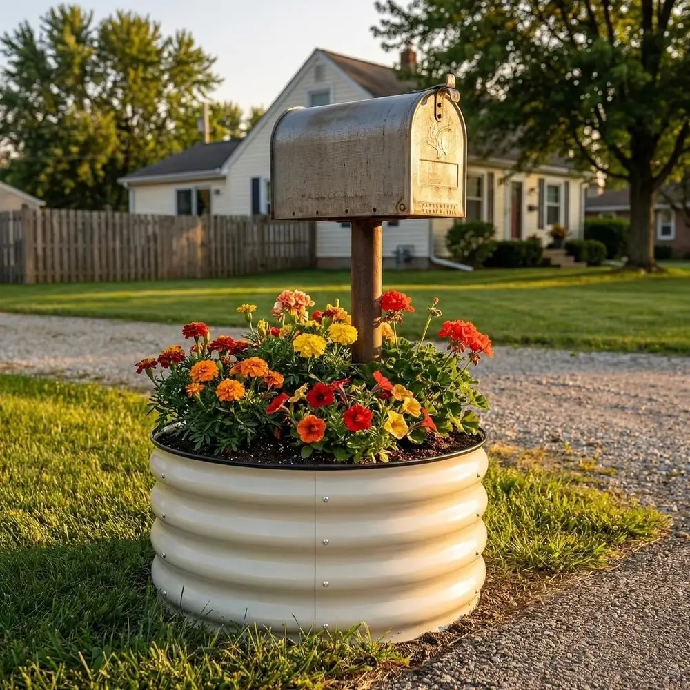 3-Piece 2x2x1ft Round Galvanized Outdoor Raised Garden Bed Kit, Metal Planter for Plants and Vegetables, White
3-Piece 2x2x1ft Round Galvanized Outdoor Raised Garden Bed Kit, Metal Planter for Plants and Vegetables, White