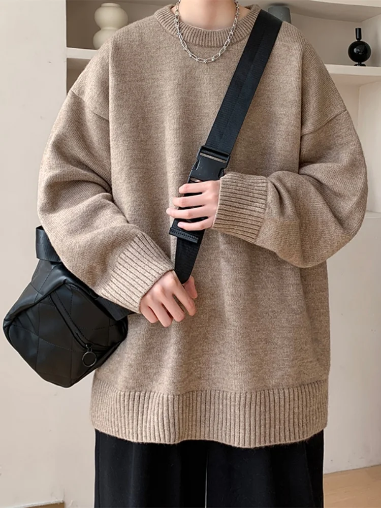 American Style Thickened Knitted Sweater Men's Winter Warm Base Layer Shirt 2024 New Pure Color Sweater round Neck Inner Trend
American Style Thickened Knitted Sweater Men's Winter Warm Base Layer Shirt 2024 New Pure Color Sweater round Neck Inner Trend
