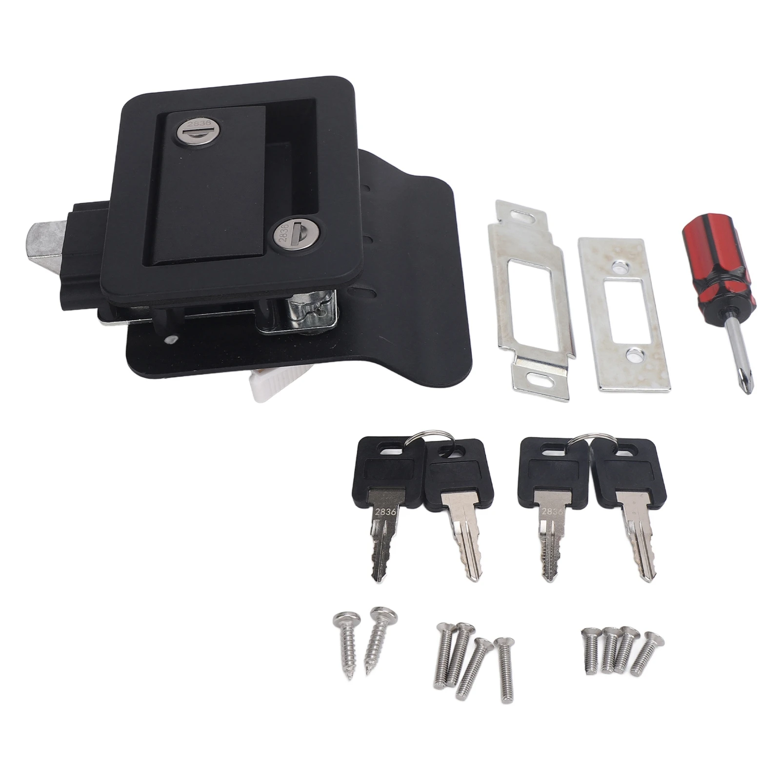 RV Door Lock with Paddle Deadbolt Door Handle Enclosed Entry Door Lock Black for Trailer RV Door Locks
RV Door Lock with Paddle Deadbolt Door Handle Enclosed Entry Door Lock Black for Trailer RV Door Locks