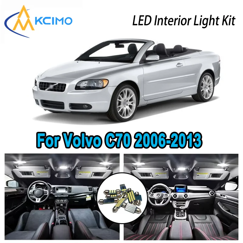 For Volvo C70 2006-2013 2007 2008 2009 2010 Premium Bright LED Interior Dome Map Trunk Light Kit Car Led Lamps Canbus No Error
For Volvo C70 2006-2013 2007 2008 2009 2010 Premium Bright LED Interior Dome Map Trunk Light Kit Car Led Lamps Canbus No Error