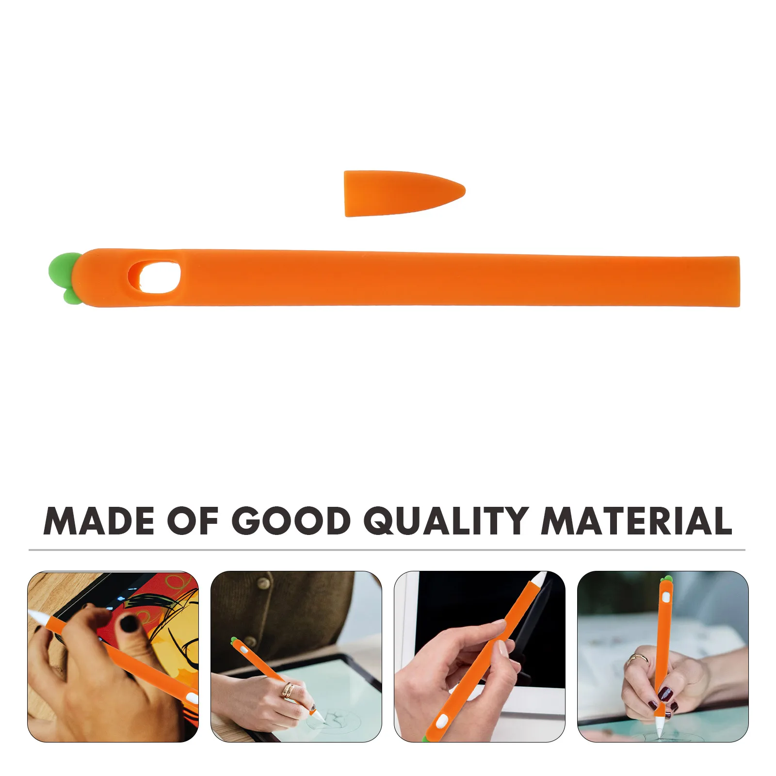 Stylus Carrot Protective Cover Protector Anti-fall Pen Skin Silicone Orange
Stylus Carrot Protective Cover Protector Anti-fall Pen Skin Silicone Orange