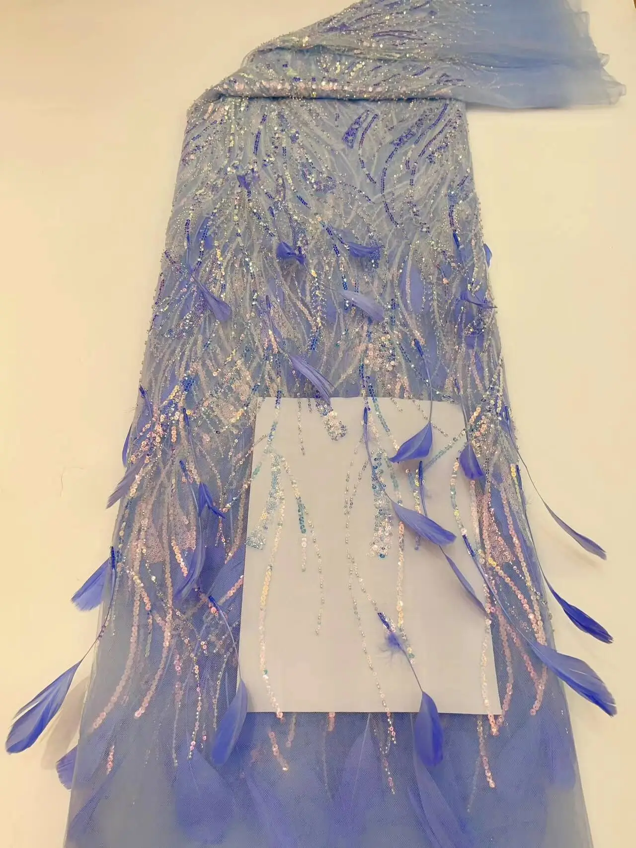african lace fabric with sequins and feather high quality lace french mesh fabric J-1306187 nigerian lace fabrics for dress
african lace fabric with sequins and feather high quality lace french mesh fabric J-1306187 nigerian lace fabrics for dress