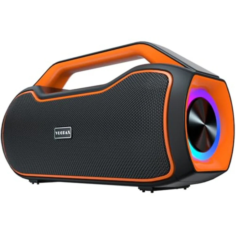 Portable Bluetooth Speaker Bass Boost, 120W Peak Loud Powerful Speakers Wireless w/2*Bass and 2*tweeters, 20H Playtime, IPX6 Wa
Portable Bluetooth Speaker Bass Boost, 120W Peak Loud Powerful Speakers Wireless w/2*Bass and 2*tweeters, 20H Playtime, IPX6 Wa