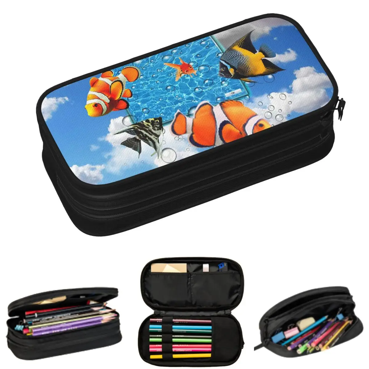 Swimming Frutiger Aero Fish Pencil Cases for Student Gifts Pen Box Pencil Bag Large Capacity Pencil Pouch
Swimming Frutiger Aero Fish Pencil Cases for Student Gifts Pen Box Pencil Bag Large Capacity Pencil Pouch