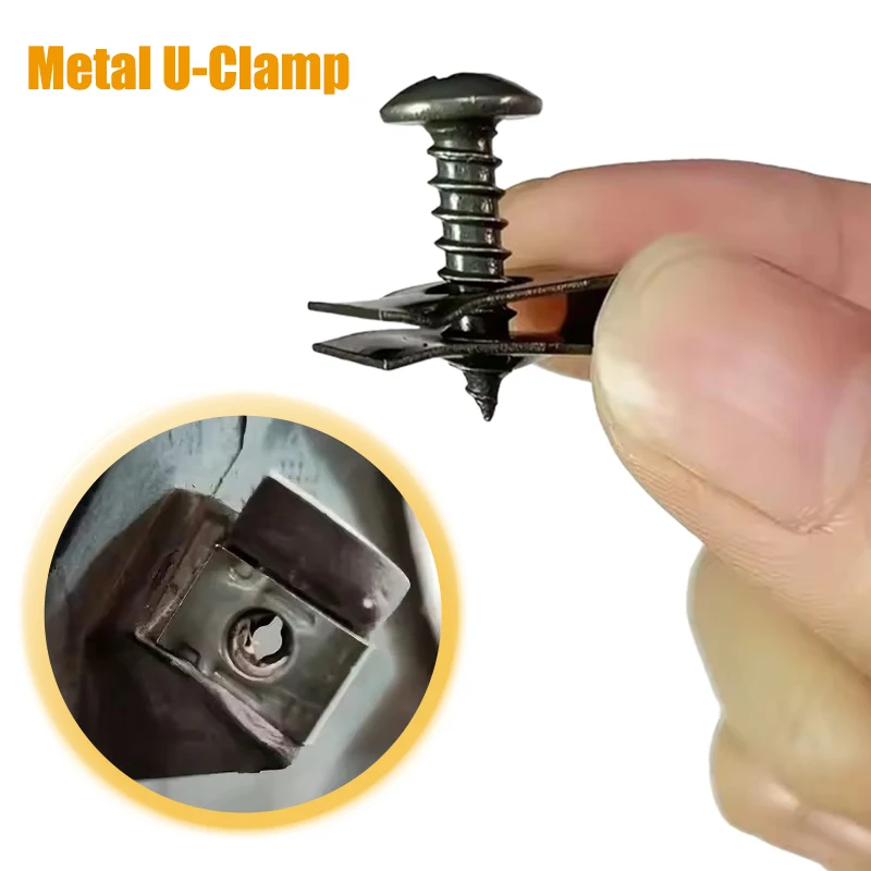 Автомобильный крепежный зажим, оптовая продажа, U-образный металлический зажим для винта, инструмент для защиты двигателя, брызговик, винт для бампера, автомобильные аксессуары
Автомобильный крепежный зажим, оптовая продажа, U-образный металлический зажим для винта, инструмент для защиты двигателя, брызговик, винт для бампера, автомобильные аксессуары