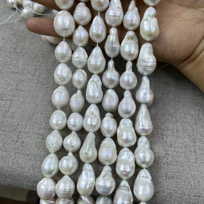 Diameter 13-14mm Thread Baroque Shaped Pearl Necklace, Irregular Shaped Bus Finished Product
Diameter 13-14mm Thread Baroque Shaped Pearl Necklace, Irregular Shaped Bus Finished Product
