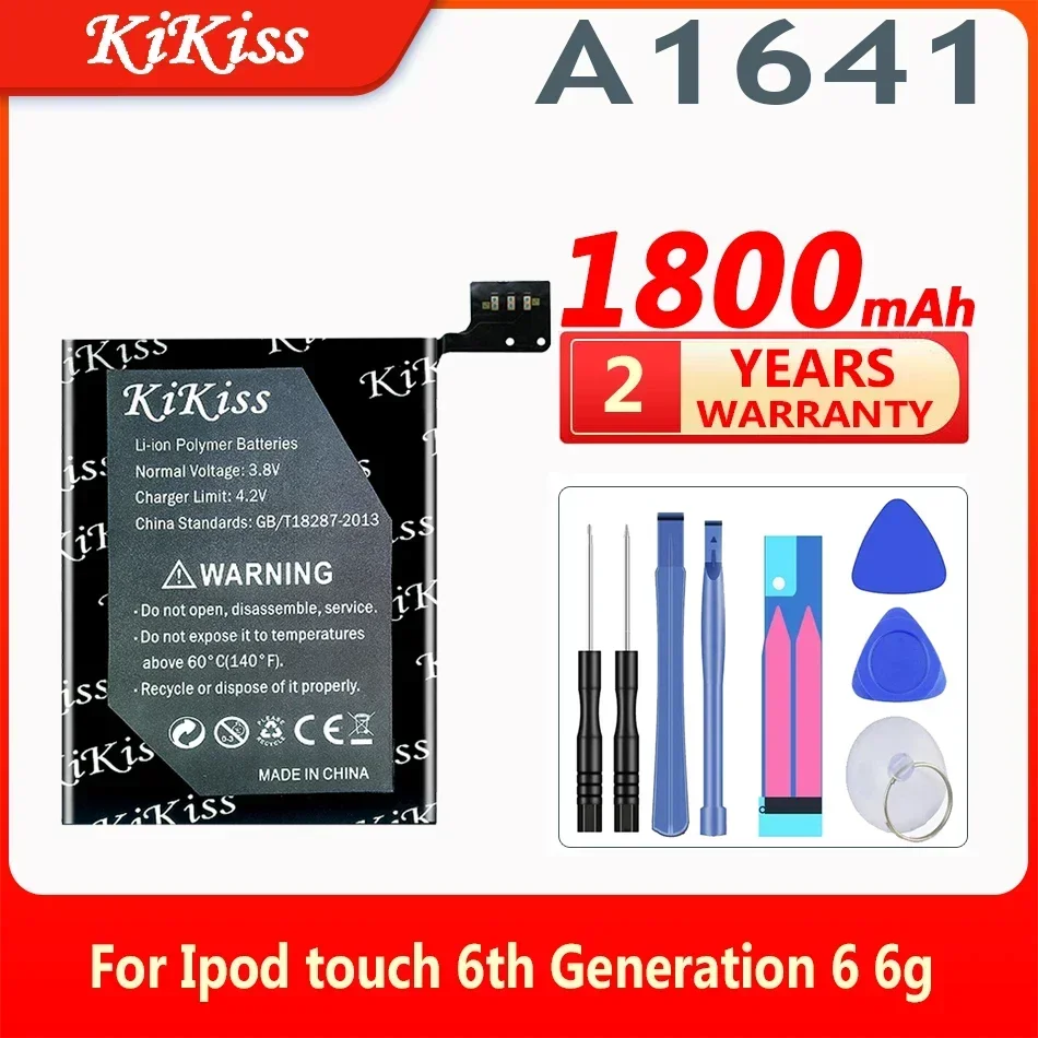 Сменный аккумулятор KiKiss 1800 мАч для Ipod Touch 6-го поколения 6 6g A1641
Сменный аккумулятор KiKiss 1800 мАч для Ipod Touch 6-го поколения 6 6g A1641