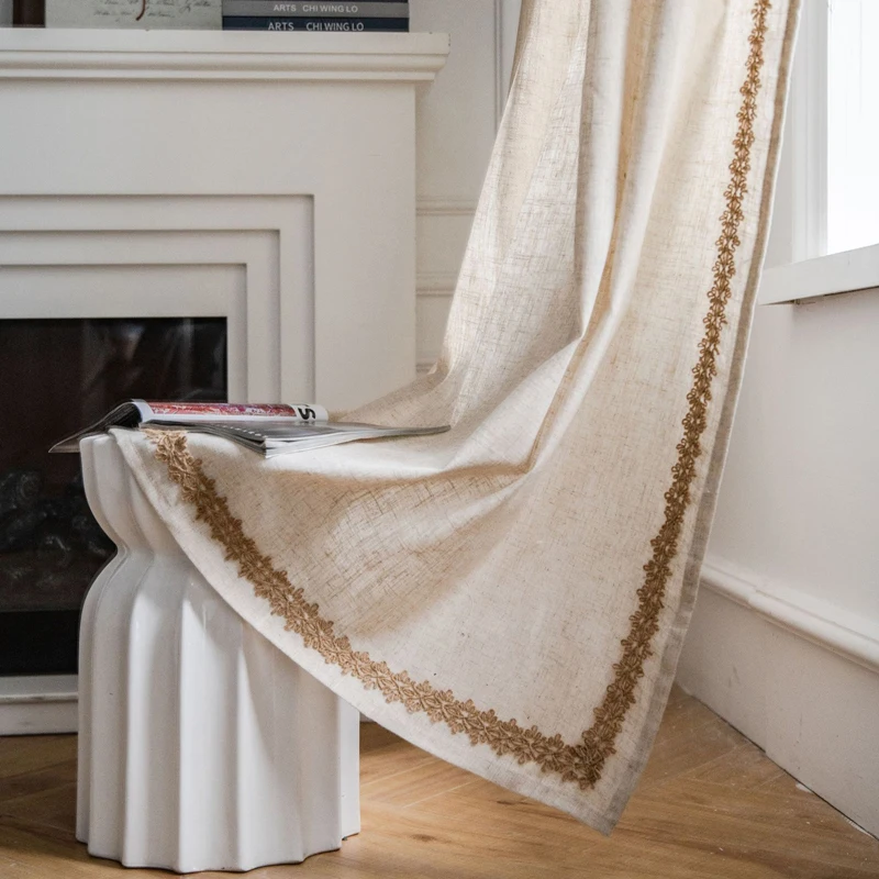 Boho Curtains for Living Room Embroidered Curtain for Bedroom Cotton Linen Curtain Light Filtering Window Drapes Home Decoration
Boho Curtains for Living Room Embroidered Curtain for Bedroom Cotton Linen Curtain Light Filtering Window Drapes Home Decoration