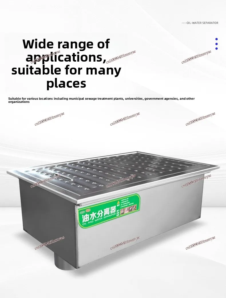 Buried Stainless Steel Grease Trap Commercial Three Stage Filtration Sedimentation Wastewater Separator for Kitchen Sink
Buried Stainless Steel Grease Trap Commercial Three Stage Filtration Sedimentation Wastewater Separator for Kitchen Sink