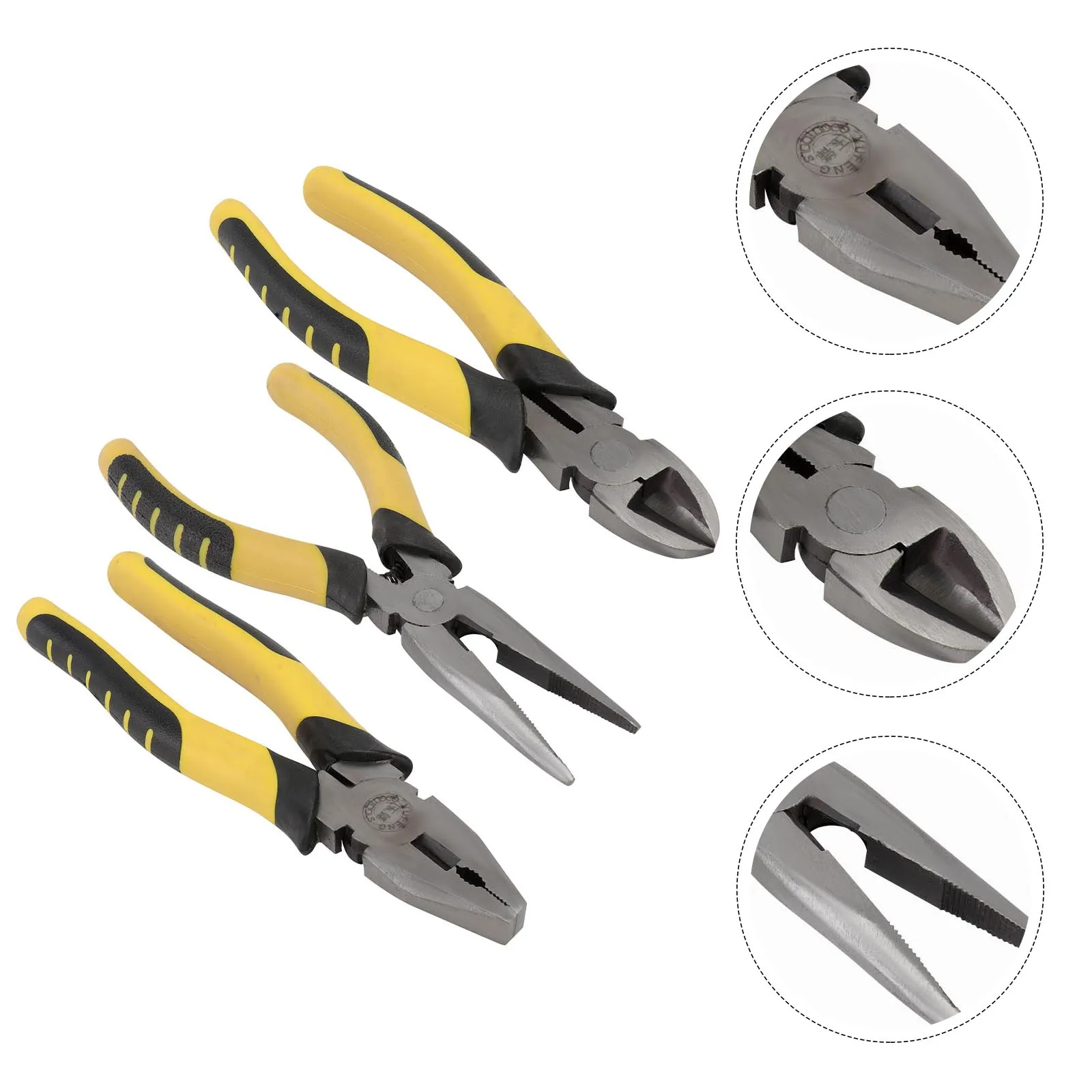 3pcs Electrician Set Wire Stripping H Tool 6 Inch Yellow High quality Wire Cutting Stripping Pliers H Tools Cable 
3pcs Electrician Set Wire Stripping H Tool 6 Inch Yellow High quality Wire Cutting Stripping Pliers H Tools Cable