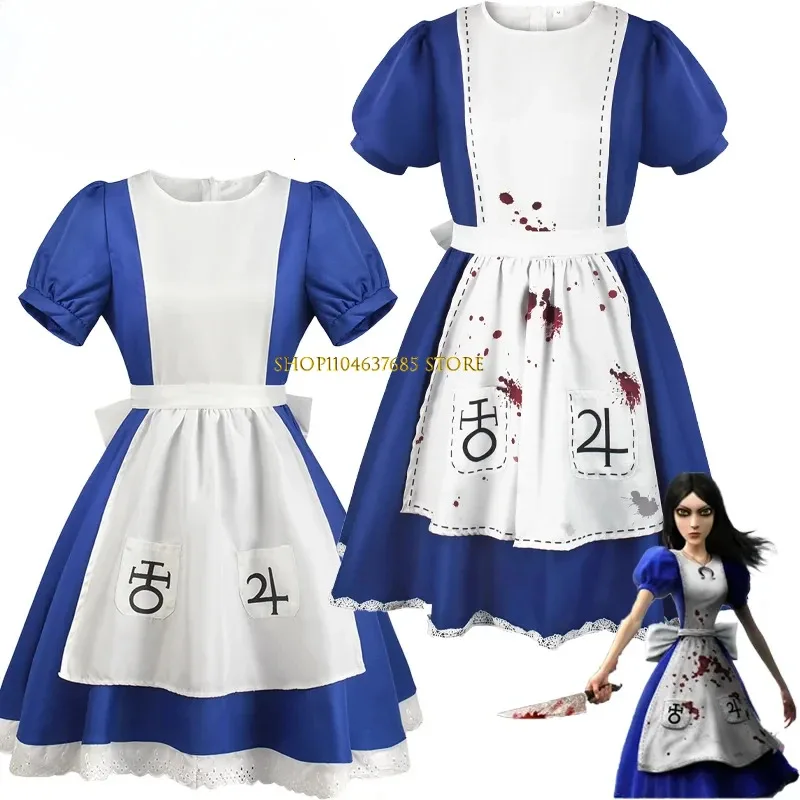 Game Alice Madness Returns Cosplay Costume Halloween Maid Lolita Dresses Uniform Suit Carnival Party Clothes for Adult Women Set
Game Alice Madness Returns Cosplay Costume Halloween Maid Lolita Dresses Uniform Suit Carnival Party Clothes for Adult Women Set
