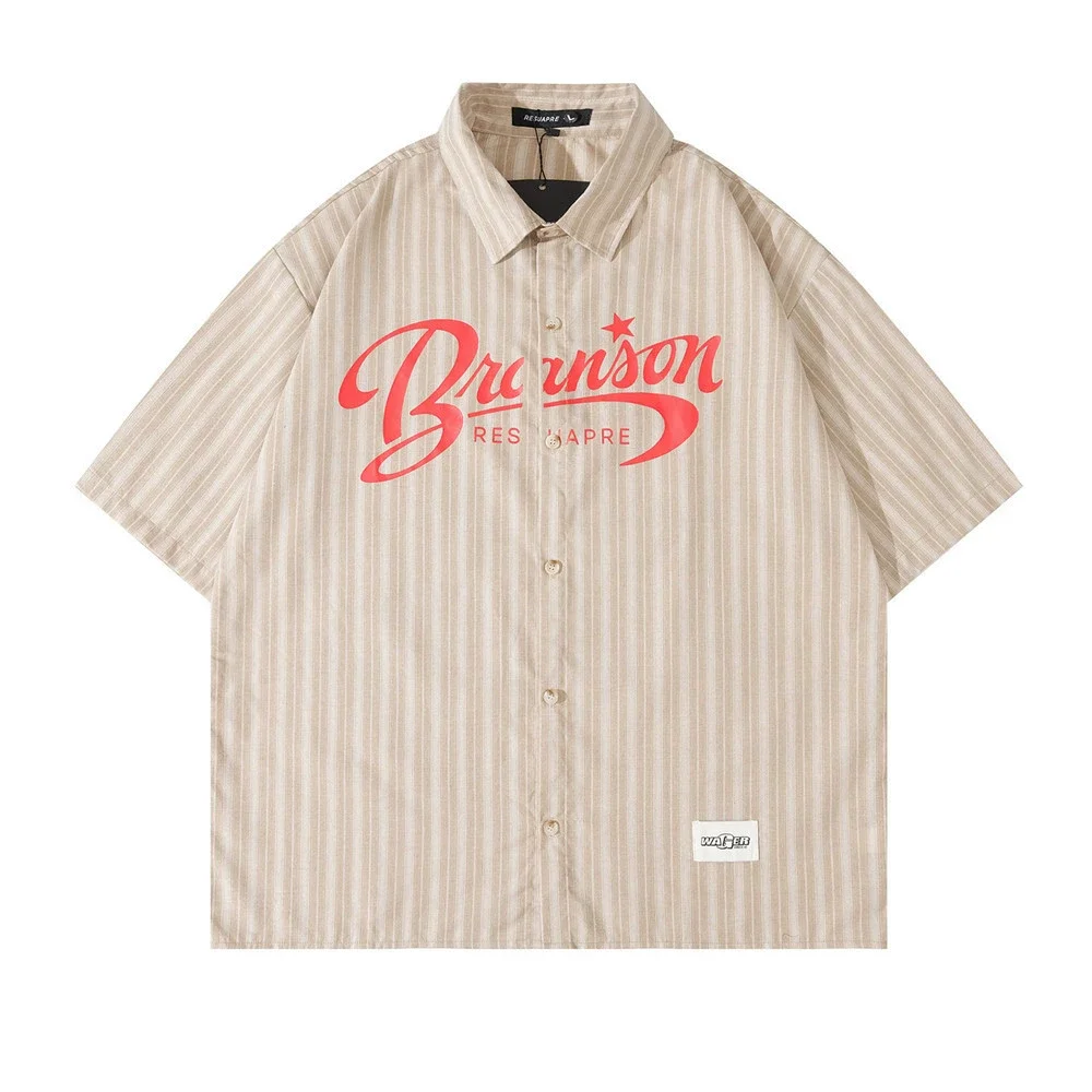 Summer Fashionable Trendy Printed American Retro Short Sleeve Shirt for Men's Casual Loose Sports Breathable Large Size Shirts
Summer Fashionable Trendy Printed American Retro Short Sleeve Shirt for Men's Casual Loose Sports Breathable Large Size Shirts