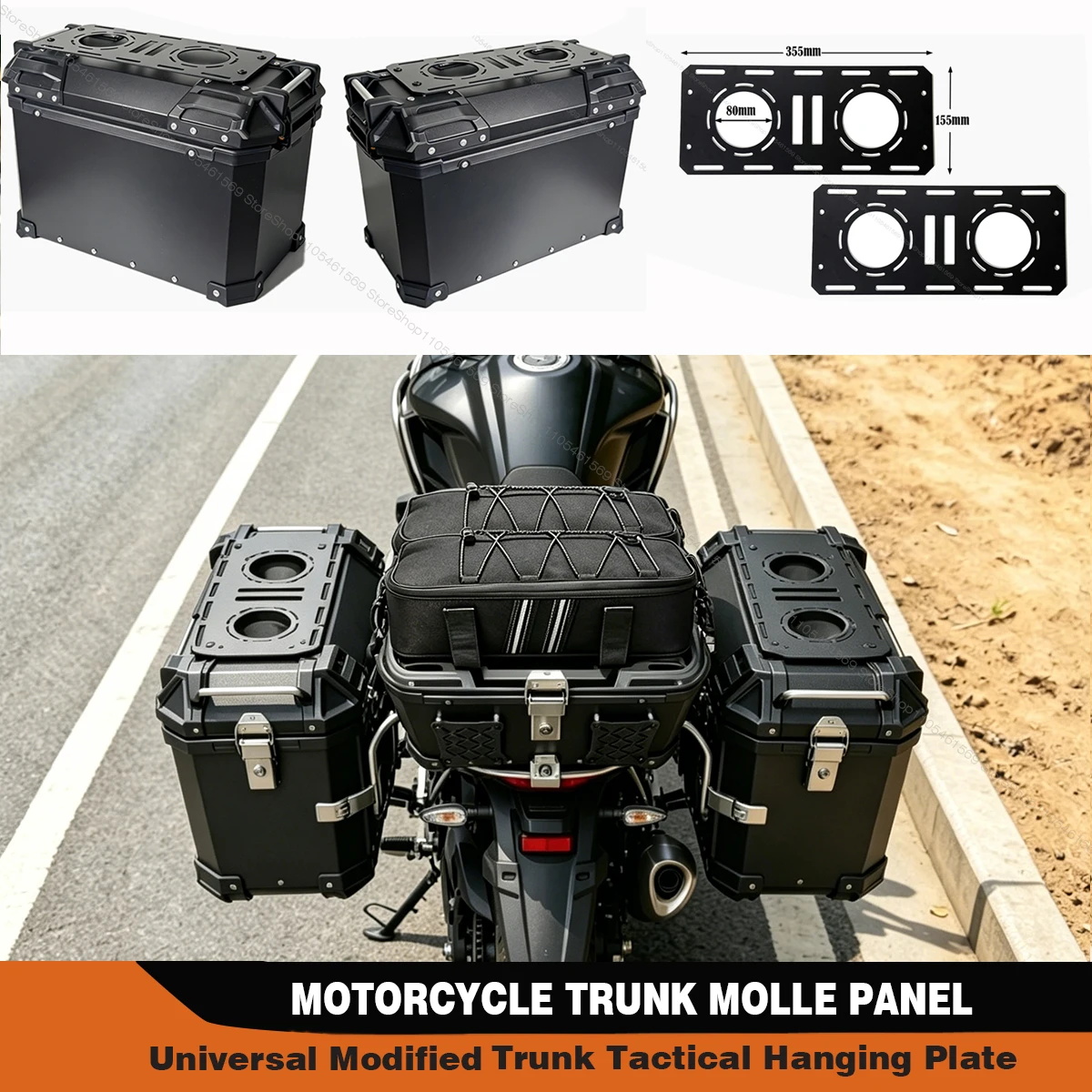 Suitable For 28L 38L 45L 55L 80L 100L Side Box Modular Organize Motorcycle Top Case Molle Panel Tactical Storage Box Universal
Suitable For 28L 38L 45L 55L 80L 100L Side Box Modular Organize Motorcycle Top Case Molle Panel Tactical Storage Box Universal
