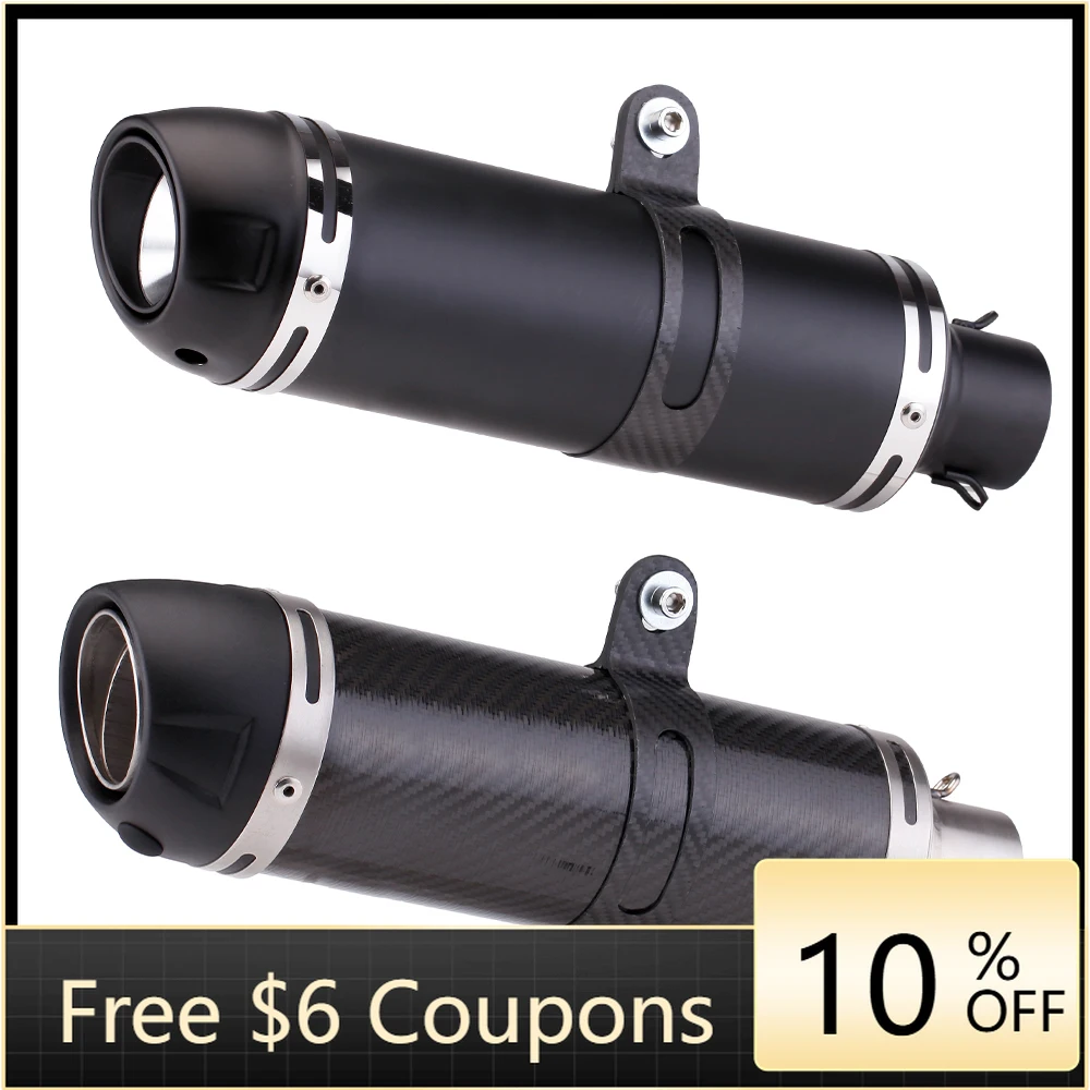 STLF 51mm Universal Motorcycle Carbon Fiber Exhaust Modification Scooter Exhaust Muffler Fits Most Motorcycle ATV With Sticker F
STLF 51mm Universal Motorcycle Carbon Fiber Exhaust Modification Scooter Exhaust Muffler Fits Most Motorcycle ATV With Sticker F