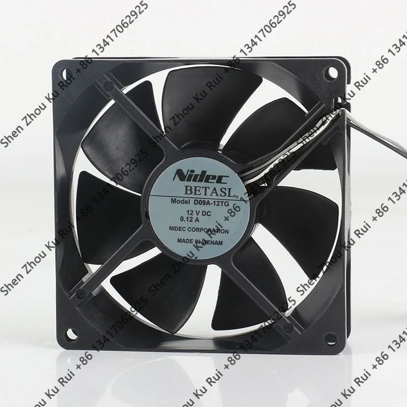 Original genuine product Nidec three-wire D09A-12TG 24V 48V DC 12V 0.12A AC EC 9025 90X90X25MM 9CM Inverter bearing cooling fan
Original genuine product Nidec three-wire D09A-12TG 24V 48V DC 12V 0.12A AC EC 9025 90X90X25MM 9CM Inverter bearing cooling fan