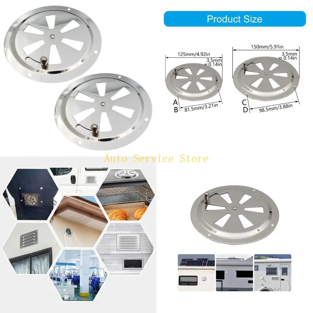 462A Premium Stainless Steel Boat Ventilation Grille Round Louvered Air Vent 5/6inch
462A Premium Stainless Steel Boat Ventilation Grille Round Louvered Air Vent 5/6inch