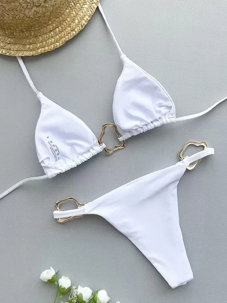 UETEEY 2025 New Summer Swimwear Bikini Set Sexy Laced Up Solid Bikini 2 Piece Set Women Split Backless Beach Vacation Bikini
UETEEY 2025 New Summer Swimwear Bikini Set Sexy Laced Up Solid Bikini 2 Piece Set Women Split Backless Beach Vacation Bikini