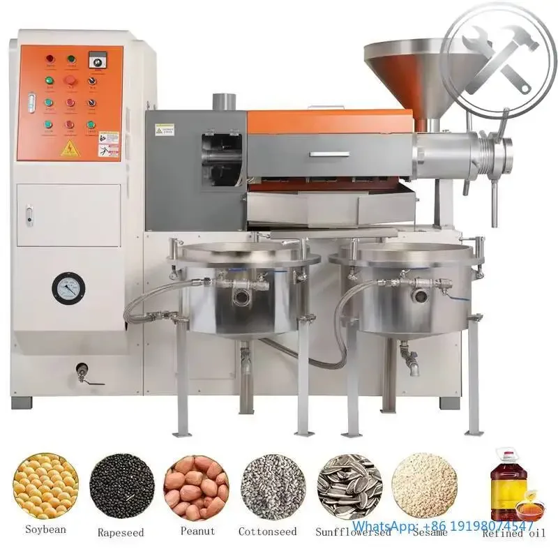 400kg/h Yi ld Oil Pr ss Machin for Soyb an Walnut Strong Aroma P anut and Soyb an Oil Proc ssing
400kg/h Yi ld Oil Pr ss Machin for Soyb an Walnut Strong Aroma P anut and Soyb an Oil Proc ssing