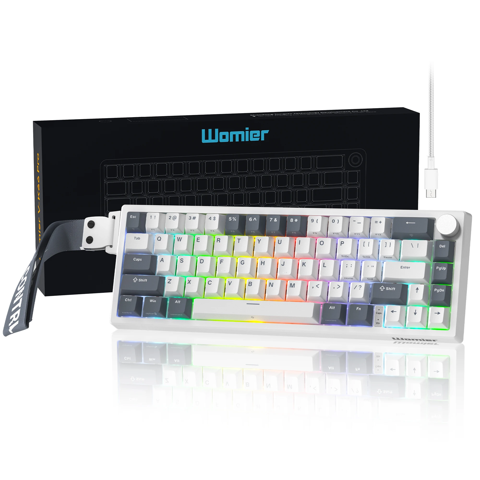 Womier VK66 PRO Gaming Keyboard Wired QMK/VIA Creamy Mechanical Keyboard Hot Swap Gasket Mount RGB Gamer Keyboard for Win Mac PC
Womier VK66 PRO Gaming Keyboard Wired QMK/VIA Creamy Mechanical Keyboard Hot Swap Gasket Mount RGB Gamer Keyboard for Win Mac PC