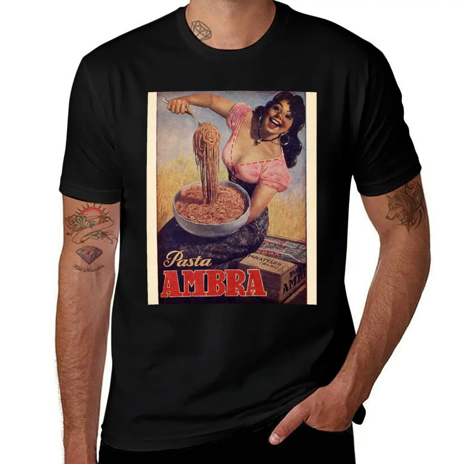 Vintage Pasta Poster Italy T-Shirt street wear kawaii clothes men graphic t shirts
Vintage Pasta Poster Italy T-Shirt street wear kawaii clothes men graphic t shirts