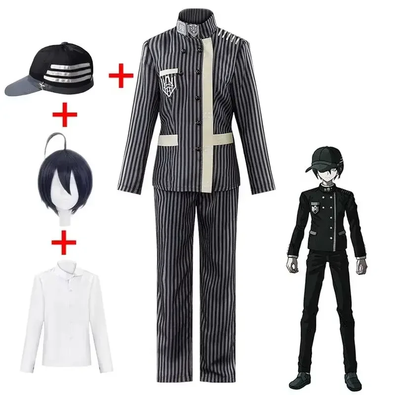 Danganronpa Shuichi Saihara Full Cosplay Costume Set Men's Business Suit High School Uniform with Anime Hat And Wig
Danganronpa Shuichi Saihara Full Cosplay Costume Set Men's Business Suit High School Uniform with Anime Hat And Wig