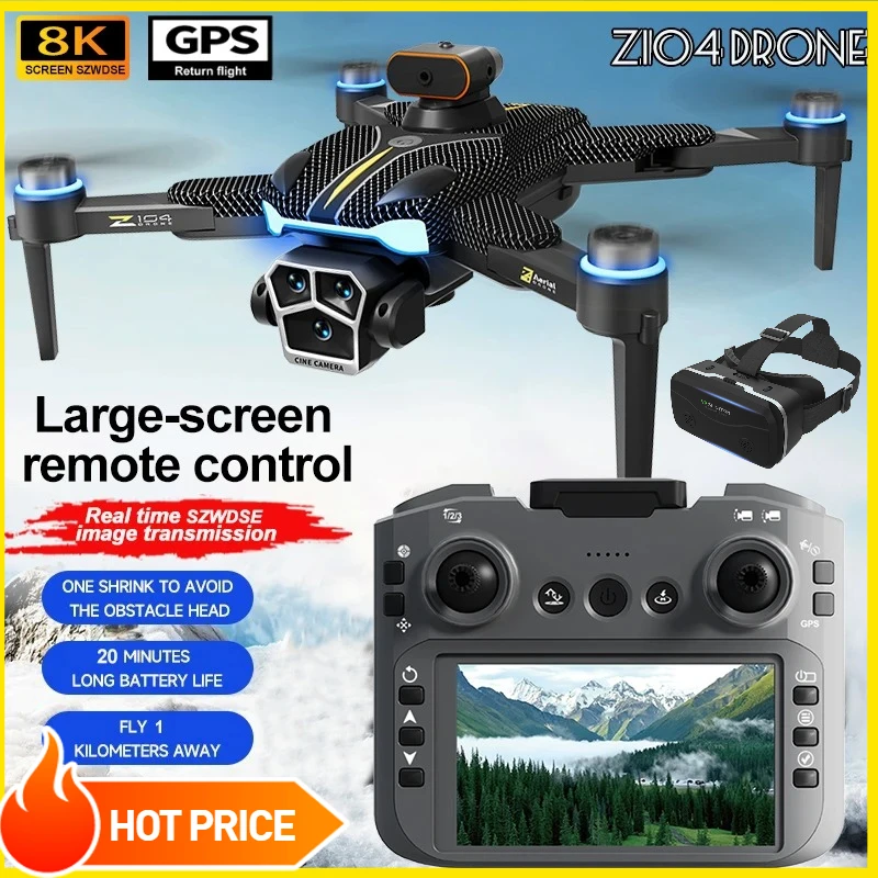 For Xiaomi Z104 GPS positioning Drone 8K HD Aerial Photography Dual Camera Brushless Quadrotor Obstacle Avoidance Aerial RC UAV
For Xiaomi Z104 GPS positioning Drone 8K HD Aerial Photography Dual Camera Brushless Quadrotor Obstacle Avoidance Aerial RC UAV