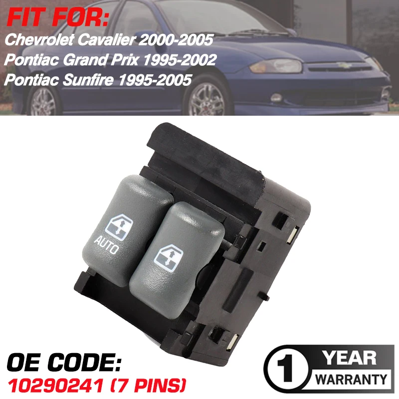Car Power Window Master Switch Button 10290241 For Chevrolet Cavalier Pontiac Grand Prix Pontiac Sunfire 1995-2005 10404698
Car Power Window Master Switch Button 10290241 For Chevrolet Cavalier Pontiac Grand Prix Pontiac Sunfire 1995-2005 10404698