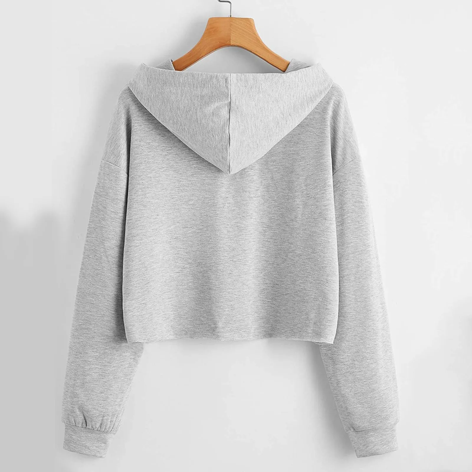 Fashion Casual Style Tops New Women High-waisted Drawcord Hooded Loose Solid All-match Simple Long Sleeve Sweatshirts Top Blouse
Fashion Casual Style Tops New Women High-waisted Drawcord Hooded Loose Solid All-match Simple Long Sleeve Sweatshirts Top Blouse