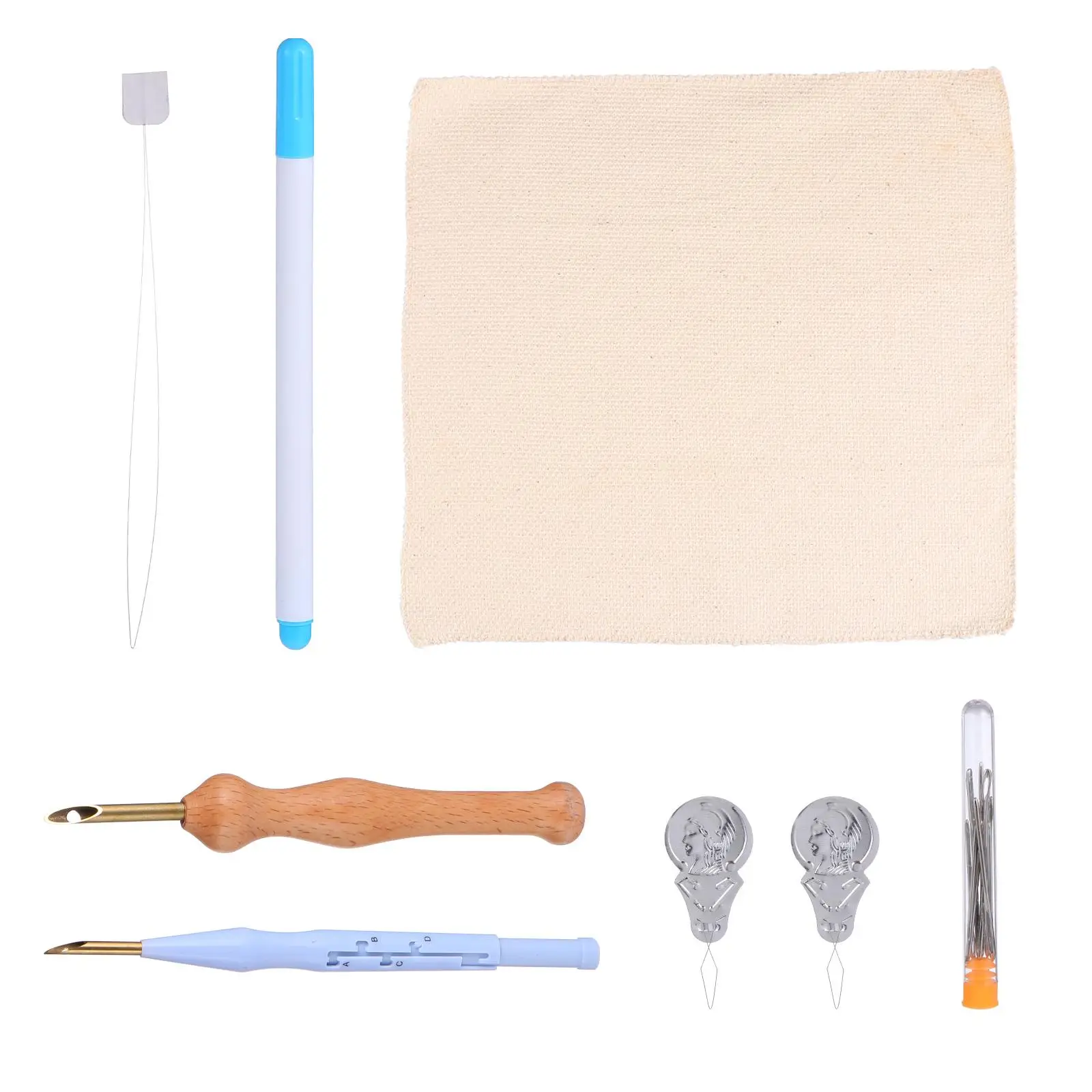 Punch Needle Kit Embroidery Tools Wooden H le Pen Bold Cloth Fabric Marker Large Eye Needles Threaders Wire Beginner Skilled DIY
Punch Needle Kit Embroidery Tools Wooden H le Pen Bold Cloth Fabric Marker Large Eye Needles Threaders Wire Beginner Skilled DIY
