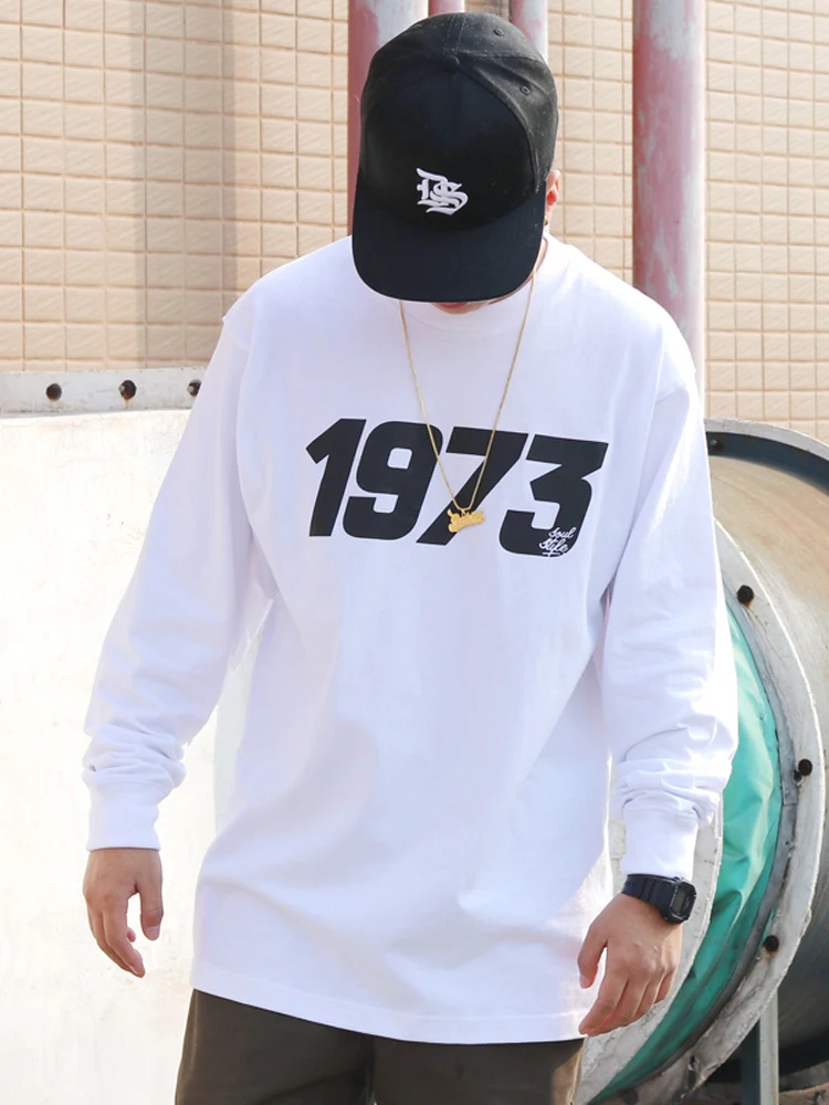 SOULSTYLE American Street 1973 Hip Hop Loose Fit round Neck Long Sleeve T-Shirt for Kids And Adults Street Dance Small Collar
SOULSTYLE American Street 1973 Hip Hop Loose Fit round Neck Long Sleeve T-Shirt for Kids And Adults Street Dance Small Collar