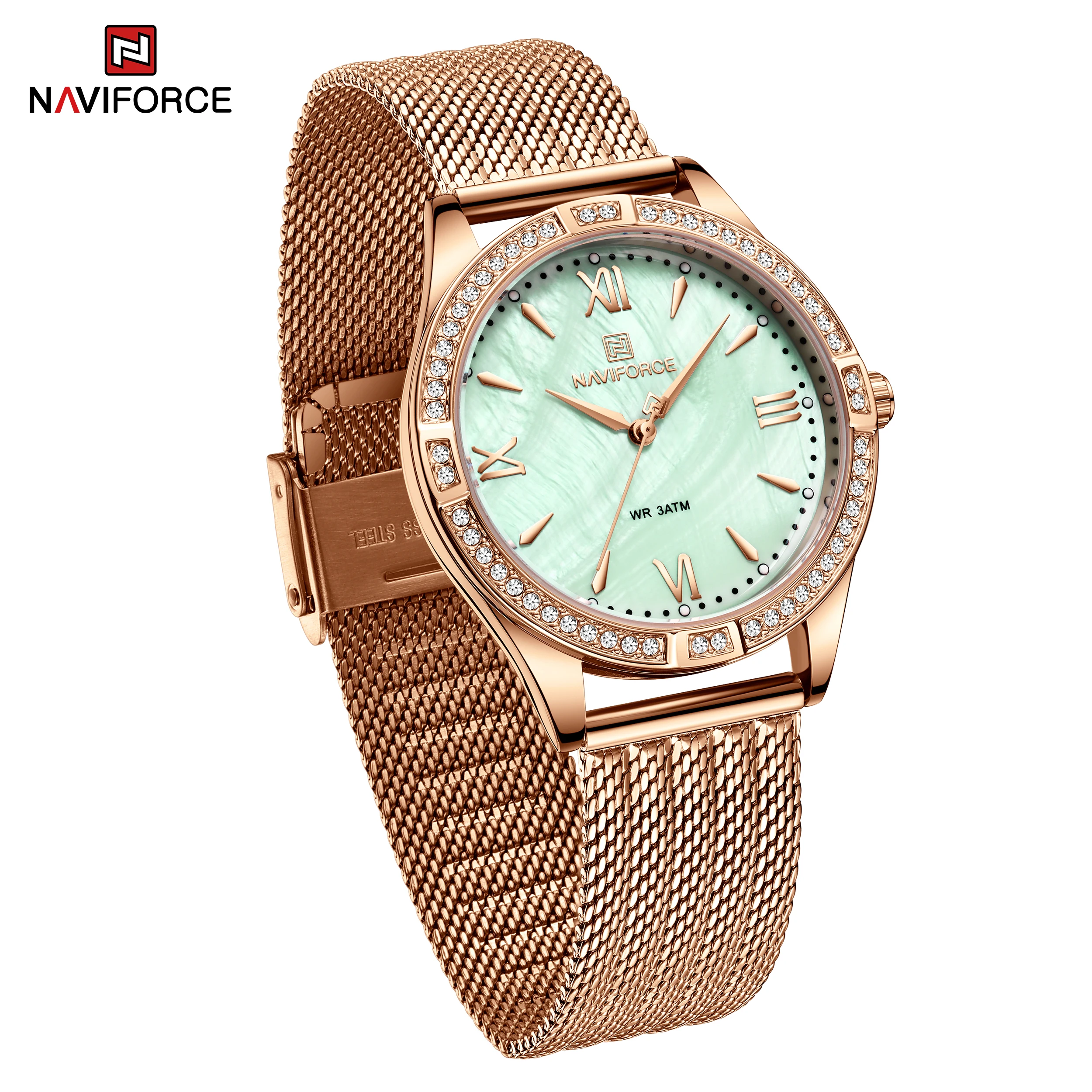 Naviforce 5028 Роскошные женские наручные часы для женщин, модный элегантный браслет, водонепроницаемые кварцевые женские часы Reloj Mujer
Naviforce 5028 Роскошные женские наручные часы для женщин, модный элегантный браслет, водонепроницаемые кварцевые женские часы Reloj Mujer