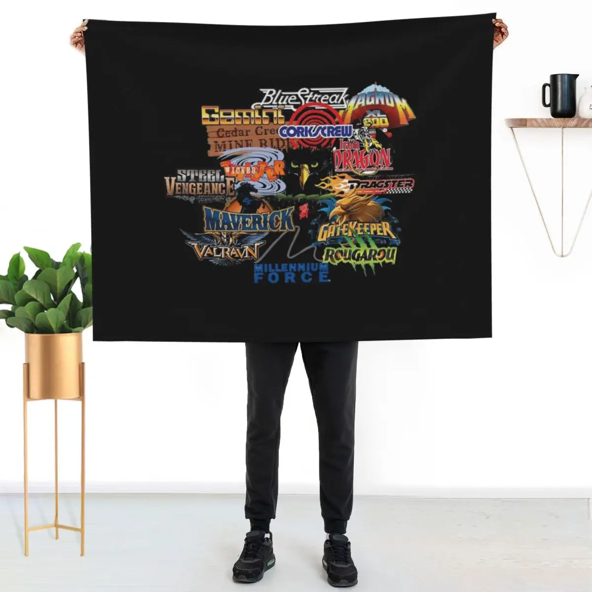 Cedar Point Roller Coaster Designer Throw Blanket Multi Use Warm Blanket for Living Room Bedroom
Cedar Point Roller Coaster Designer Throw Blanket Multi Use Warm Blanket for Living Room Bedroom