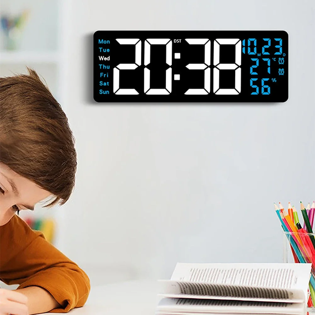 Large LED Wall Clock 16 2 Inch with Remote Control Auto Brightness Dimmer Memory Backup and Countdown Timer for Home or Office
Large LED Wall Clock 16 2 Inch with Remote Control Auto Brightness Dimmer Memory Backup and Countdown Timer for Home or Office