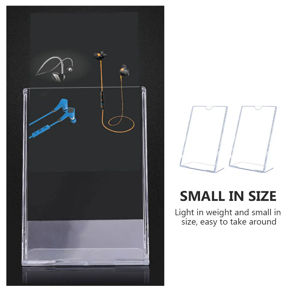 2Pcs L Shape Acrylic Display Stand Slanted Price Tag Holder Clear Desktop Sign Holder for Retail Stores Exhibitions
2Pcs L Shape Acrylic Display Stand Slanted Price Tag Holder Clear Desktop Sign Holder for Retail Stores Exhibitions