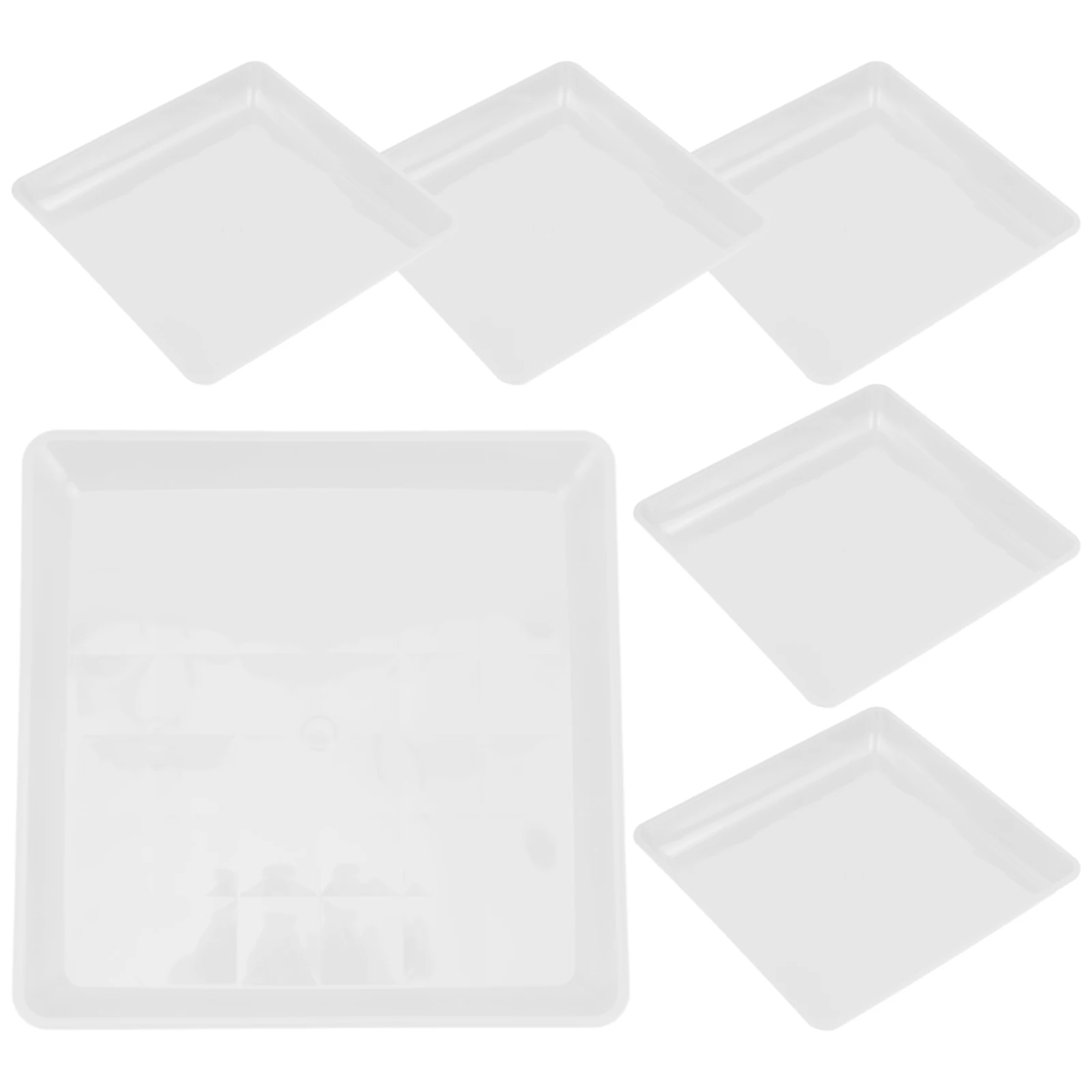 6 Pcs Square Plastic Planter Trays Lightweight Water Catchment Saucers for Plants Flower Pot Tray Absorber Drip
6 Pcs Square Plastic Planter Trays Lightweight Water Catchment Saucers for Plants Flower Pot Tray Absorber Drip