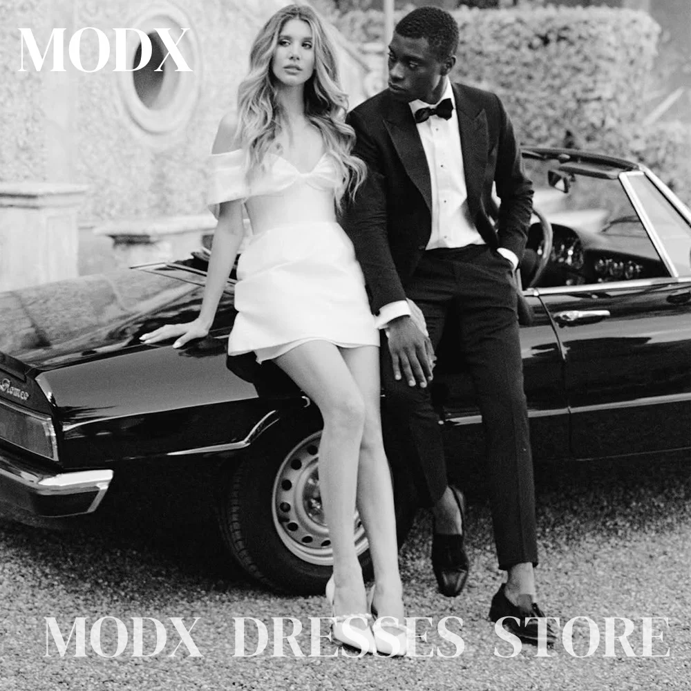 MODX Elegant Off Shoulder A-line Short Wedding Dress Sweetheart Customized Mini Bride Gowns Above Knee Plus Size Corset 2025
MODX Elegant Off Shoulder A-line Short Wedding Dress Sweetheart Customized Mini Bride Gowns Above Knee Plus Size Corset 2025
