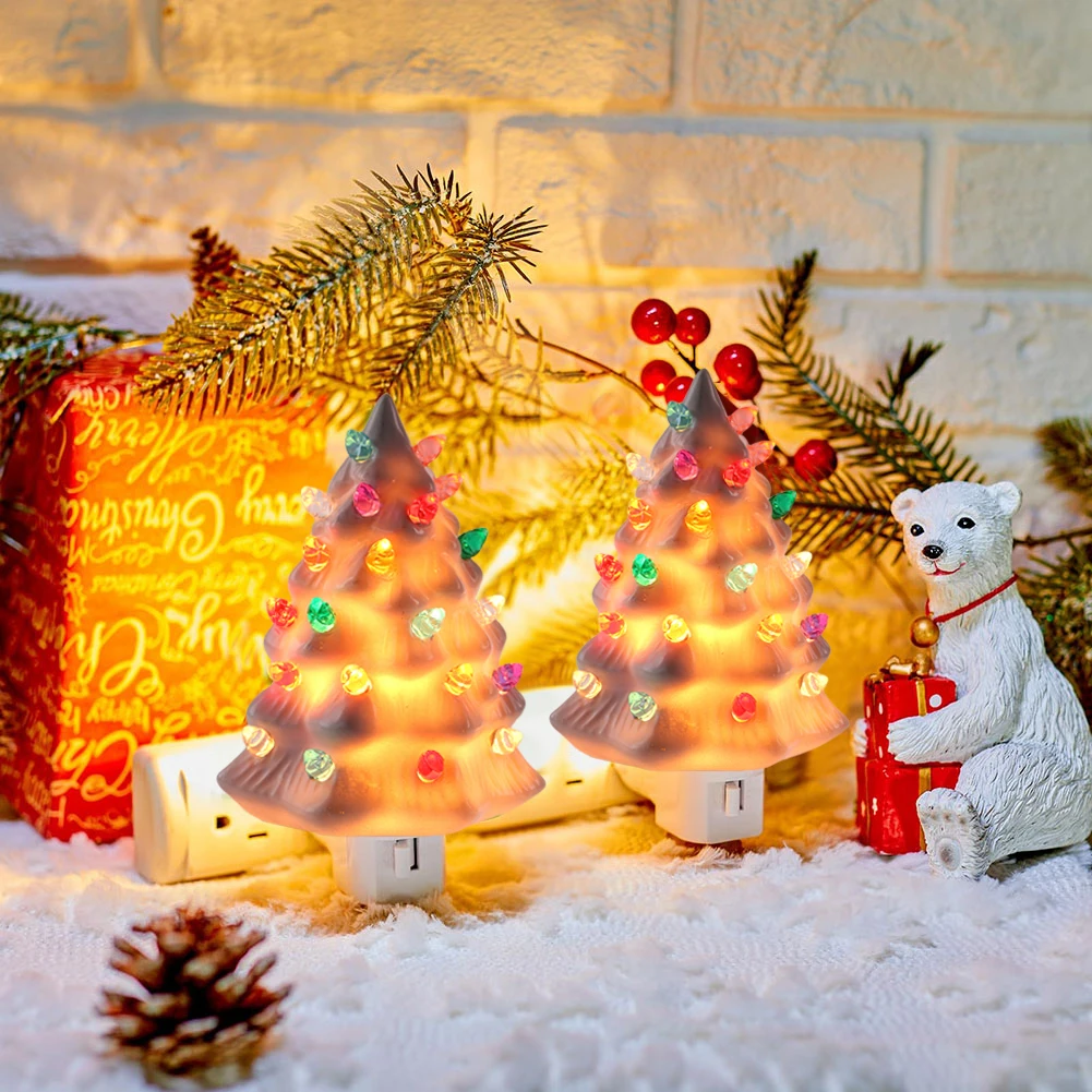 Christmas Tree Night Light Plug in Vintage Christmas Night Light Decorative Retro Christmas Tree Nightlight for Bedroom Decor
Christmas Tree Night Light Plug in Vintage Christmas Night Light Decorative Retro Christmas Tree Nightlight for Bedroom Decor