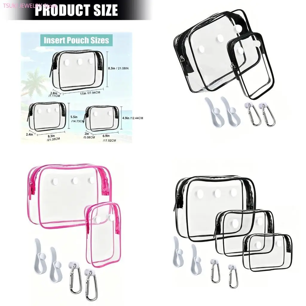 62KE Waterproof PVC Clear Bag Insert Container Hook Accessories Holder for Beach Bag Gym And Travel Easy to Install
62KE Waterproof PVC Clear Bag Insert Container Hook Accessories Holder for Beach Bag Gym And Travel Easy to Install